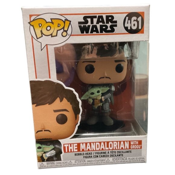 Funko Pop! Star Wars The Mandalorian With Grogu #461 Bobble-Head Vinyl Figure Co - Picture 1 of 6